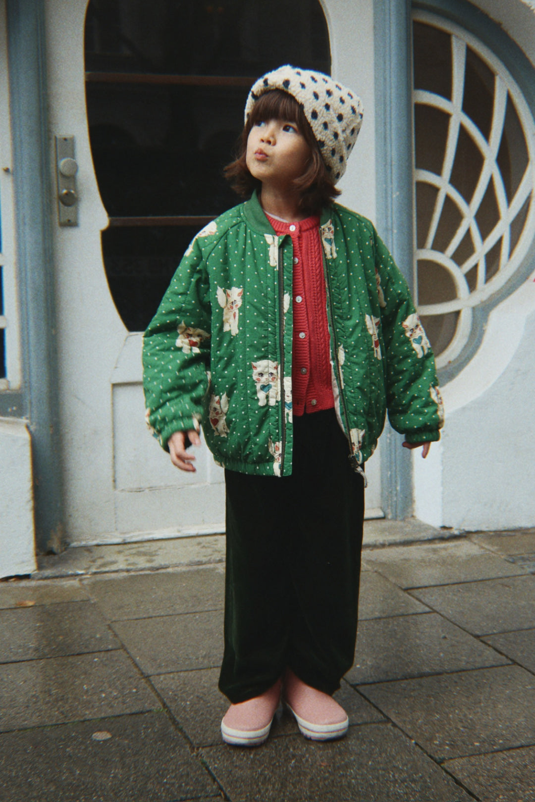 Konges Sløjd Juno Bomber Jacket - Dot Miao Verde