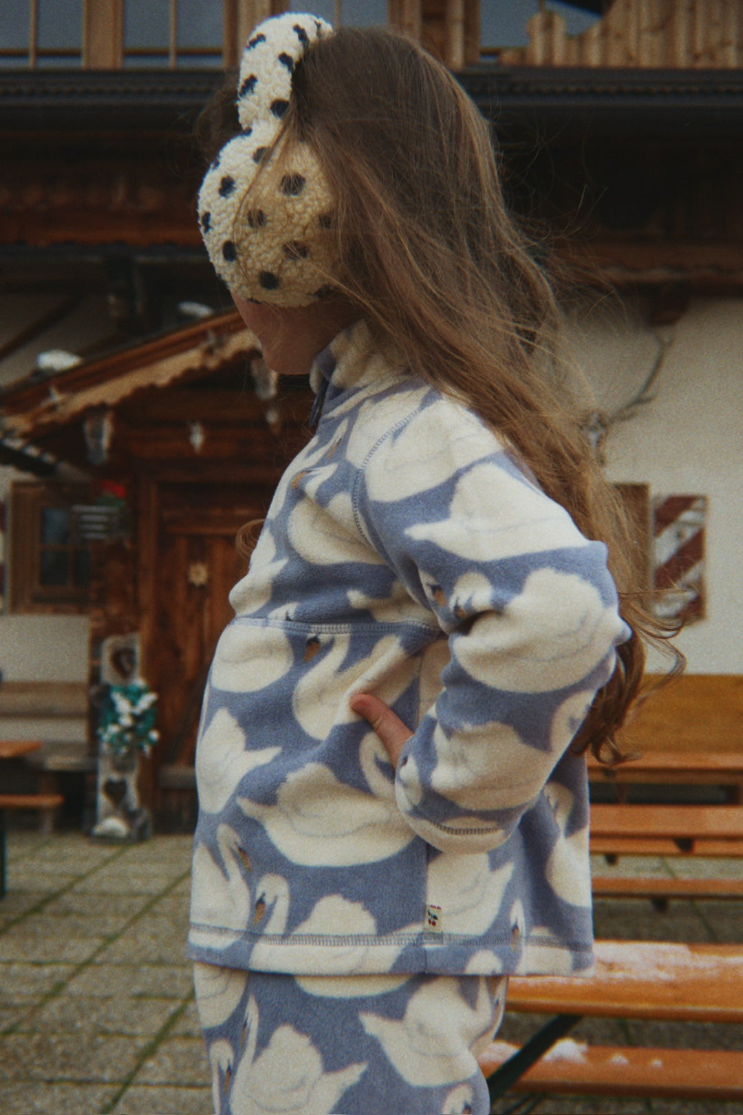 Konges Sløjd Tavi Fleece Sweatshirt - Swan