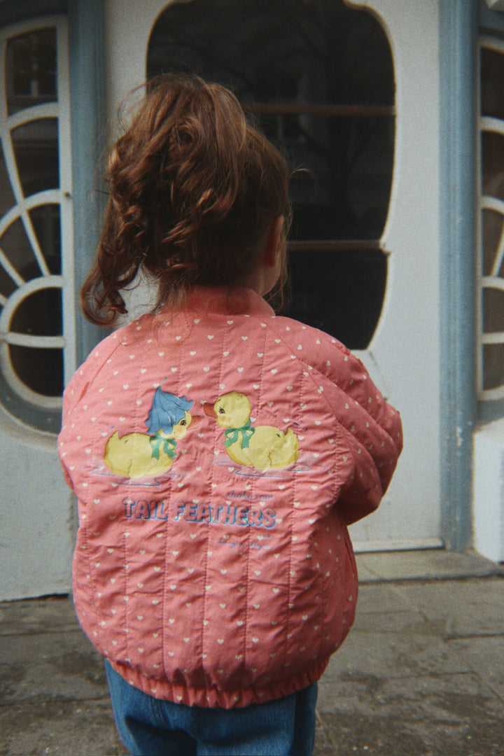 Konges Sløjd Juno Duckling Printed Bomber - Coeur Feathers