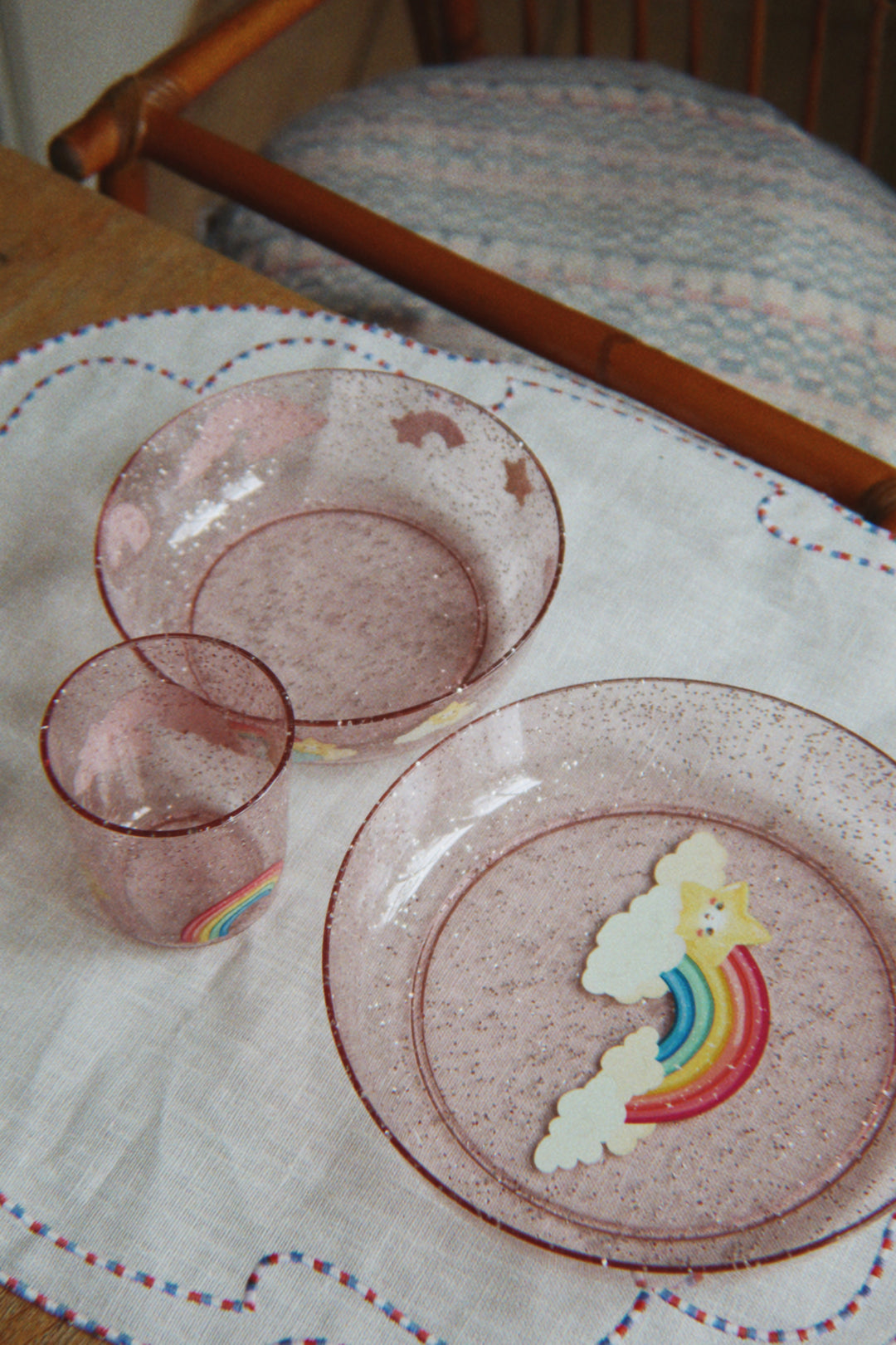 Konges Sløjd Sparkly Dinner Set - Rainbow