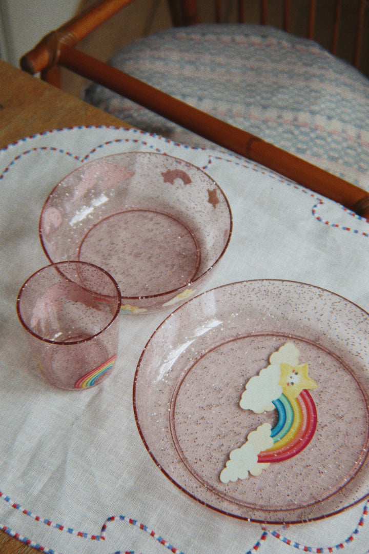 Konges Sløjd Sparkly Dinner Set - Rainbow