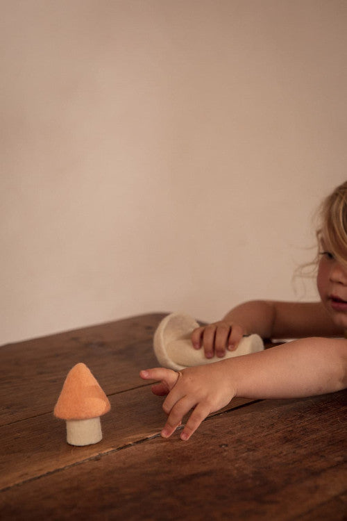 Muskhane Morel Felt Mushroom - Blush