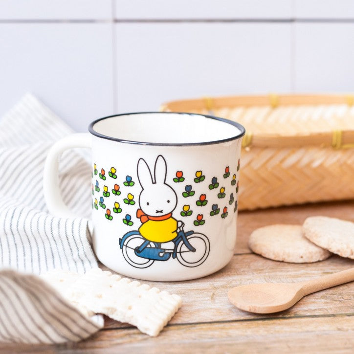 Miffy Ceramic Retro Mug - Bicycle