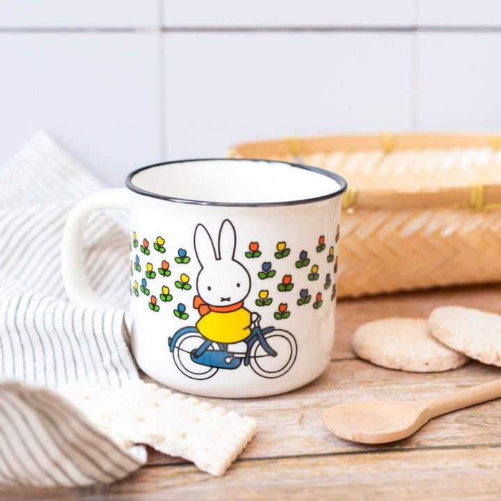 Miffy Ceramic Retro Mug - Bicycle