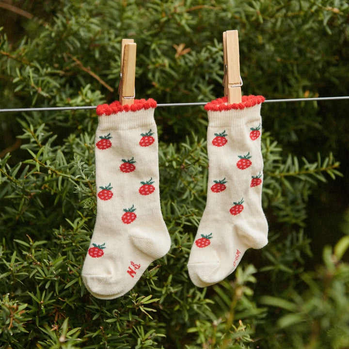 Nature Baby Organic Cotton Socks - Raspberries