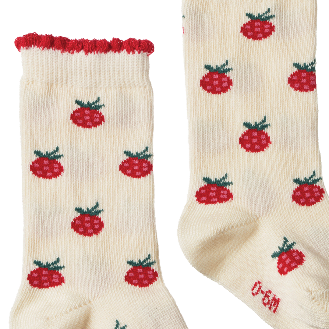 Nature Baby Organic Cotton Socks - Raspberries