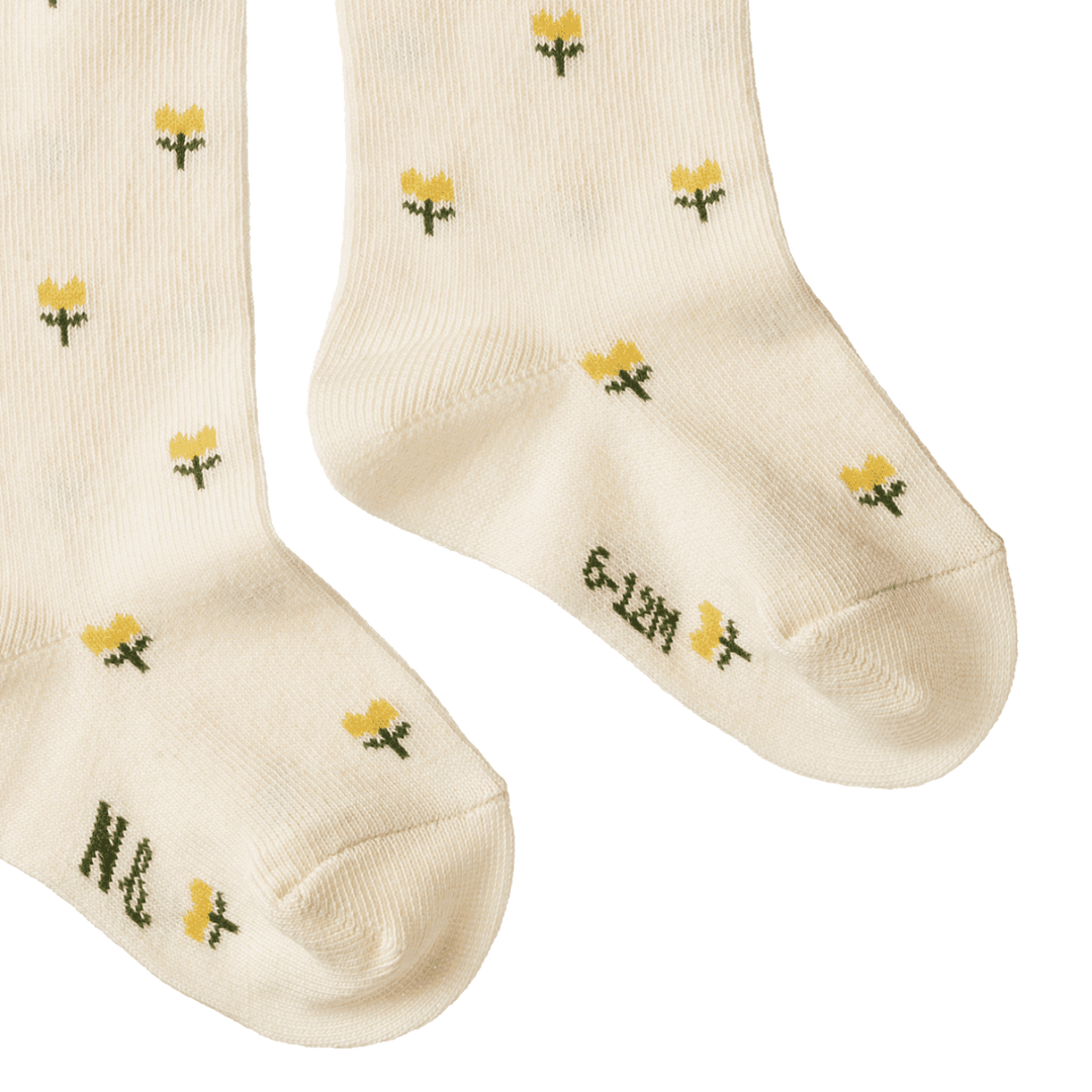 Nature Baby Organic Cotton Socks - Tulips