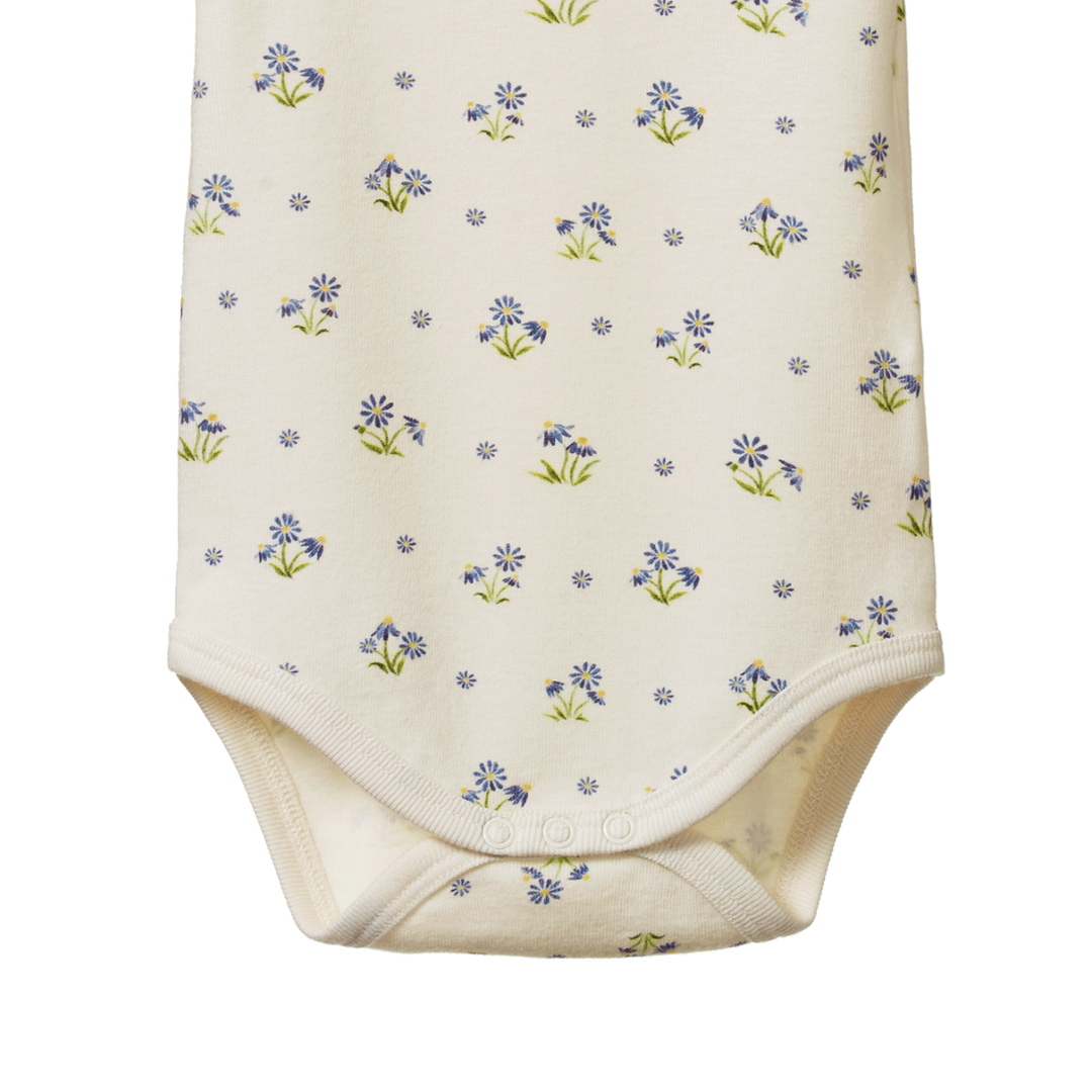 Nature Baby Short Sleeve Bodysuit - Daisy Daze Print