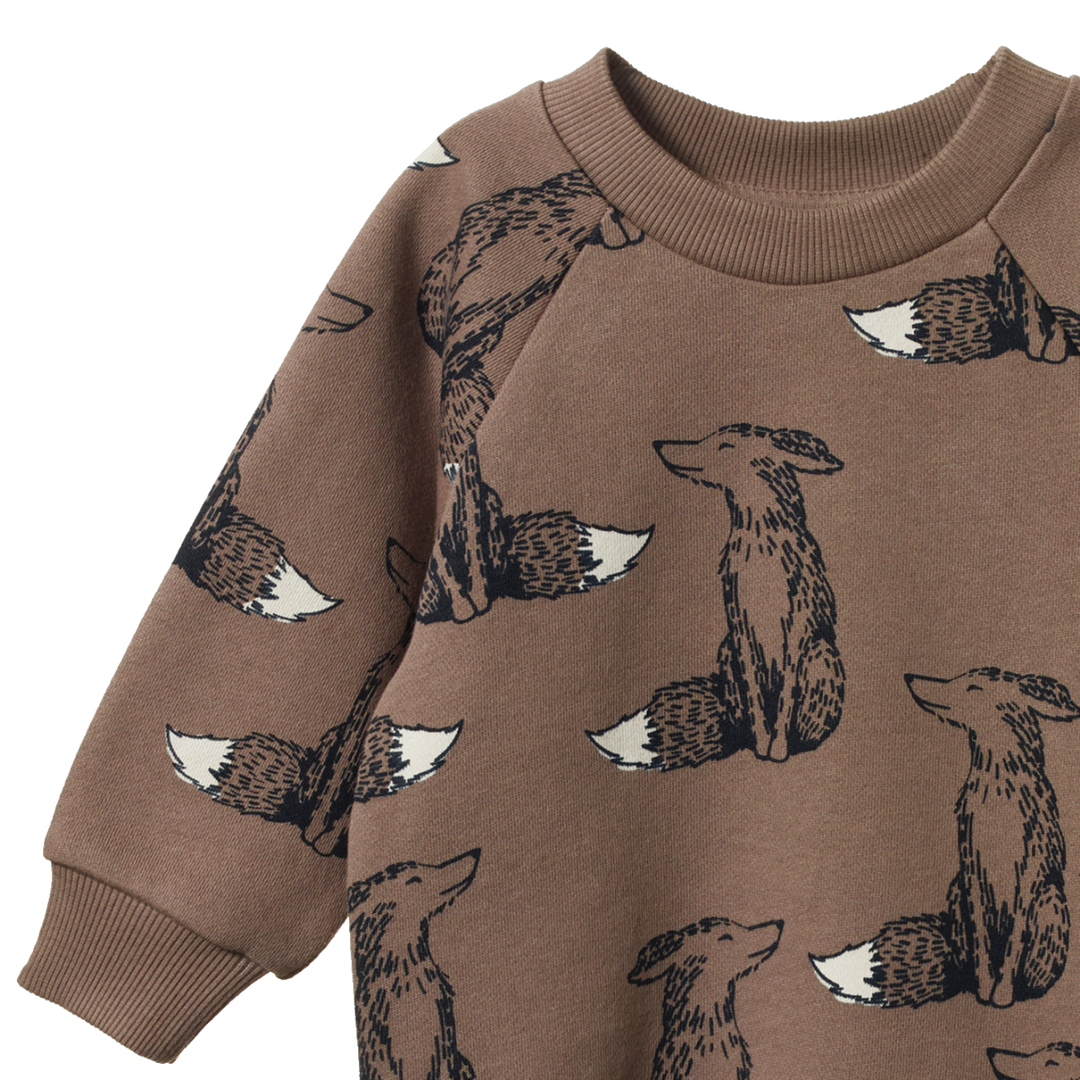 Nature Baby Emerson Sweater - Foxy Cub Print