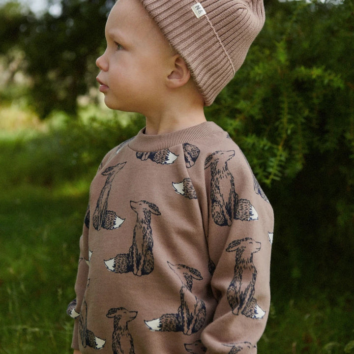 Nature Baby Emerson Sweater - Foxy Cub Print