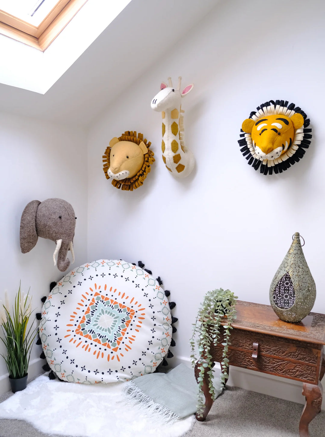 Fiona Walker England Medium Giraffe Head - Pastel