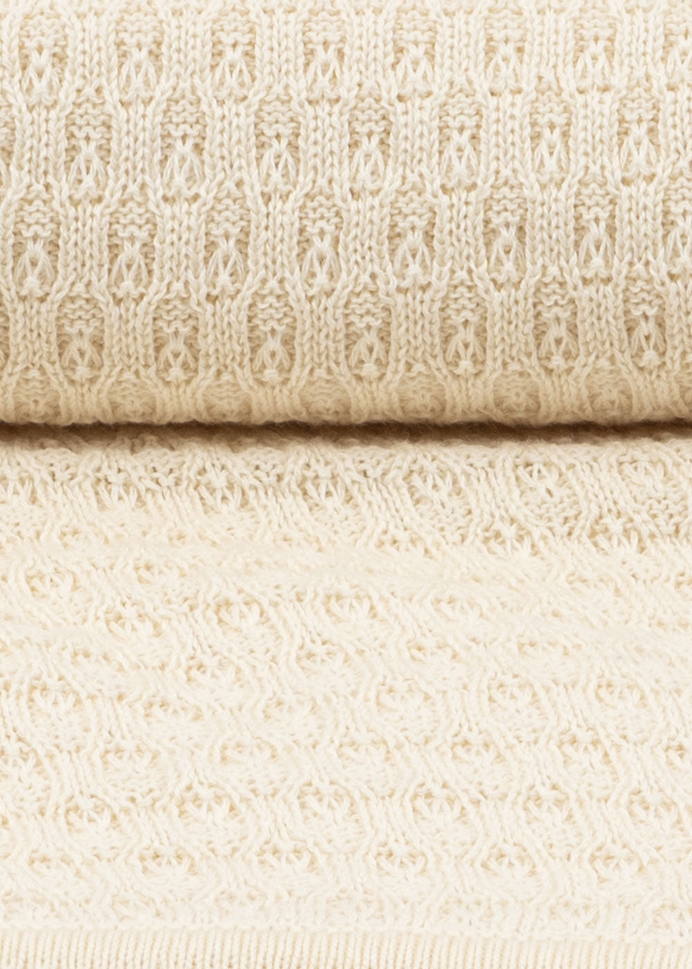 Konges Sløjd Fanga Fontana Venti Pointelle Blanket - Antique White