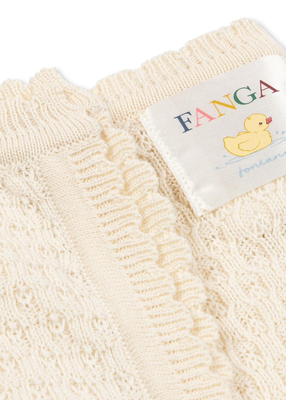 Konges Sløjd Fanga Fontana Venti Pointelle Blanket - Antique White