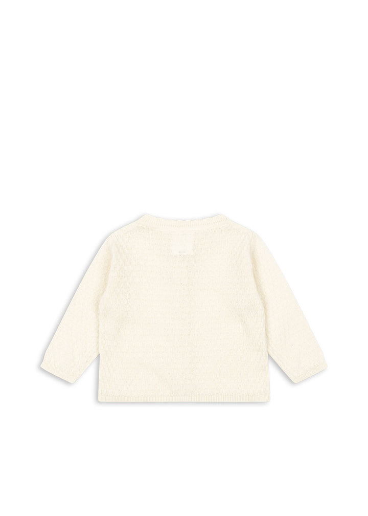 Konges Sløjd Fanga Fontana Venti Pointelle Cardigan - Antique White