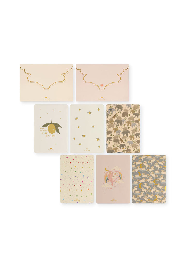 Konges Sløjd 6 Pack Greeting Card - Unicorn / Safari
