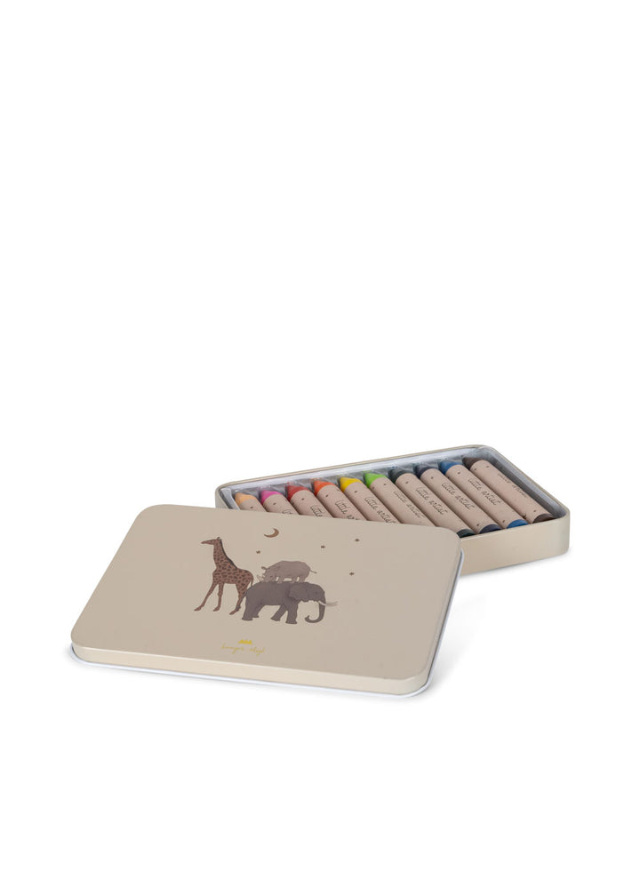 Konges Sløjd Crayons Bees Wax 10 PCS - Safari / Pre Order