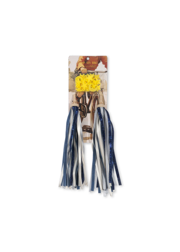 Konges Sløjd Bicycle Streamers & Beads - Dark Blue Glitter