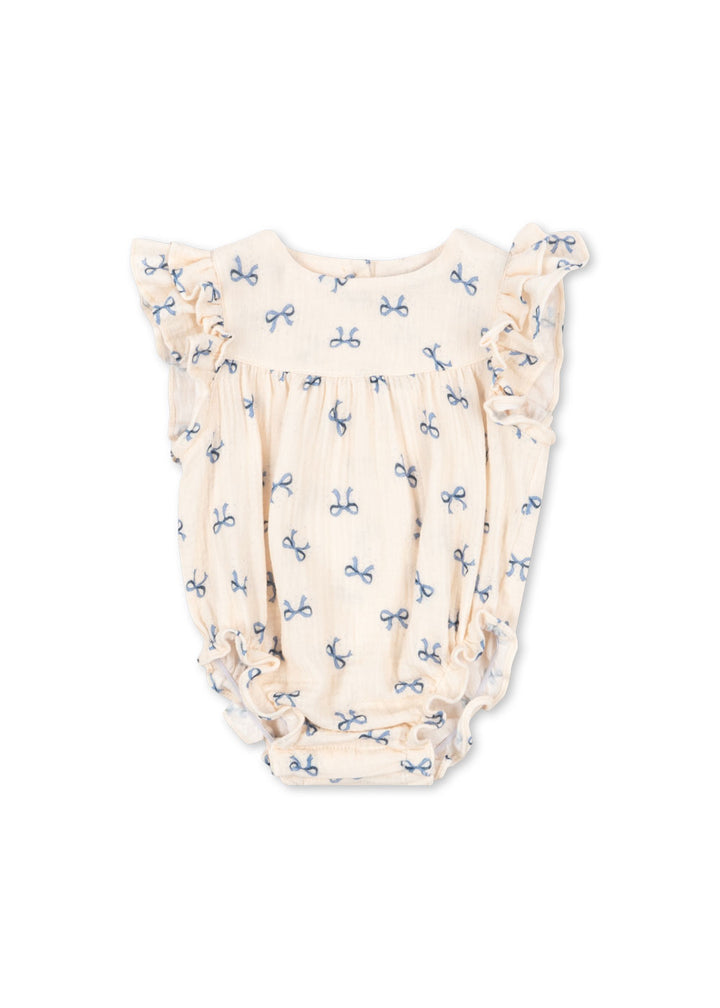 Konges Sløjd Coco Romper GOTS - Bow Bleu