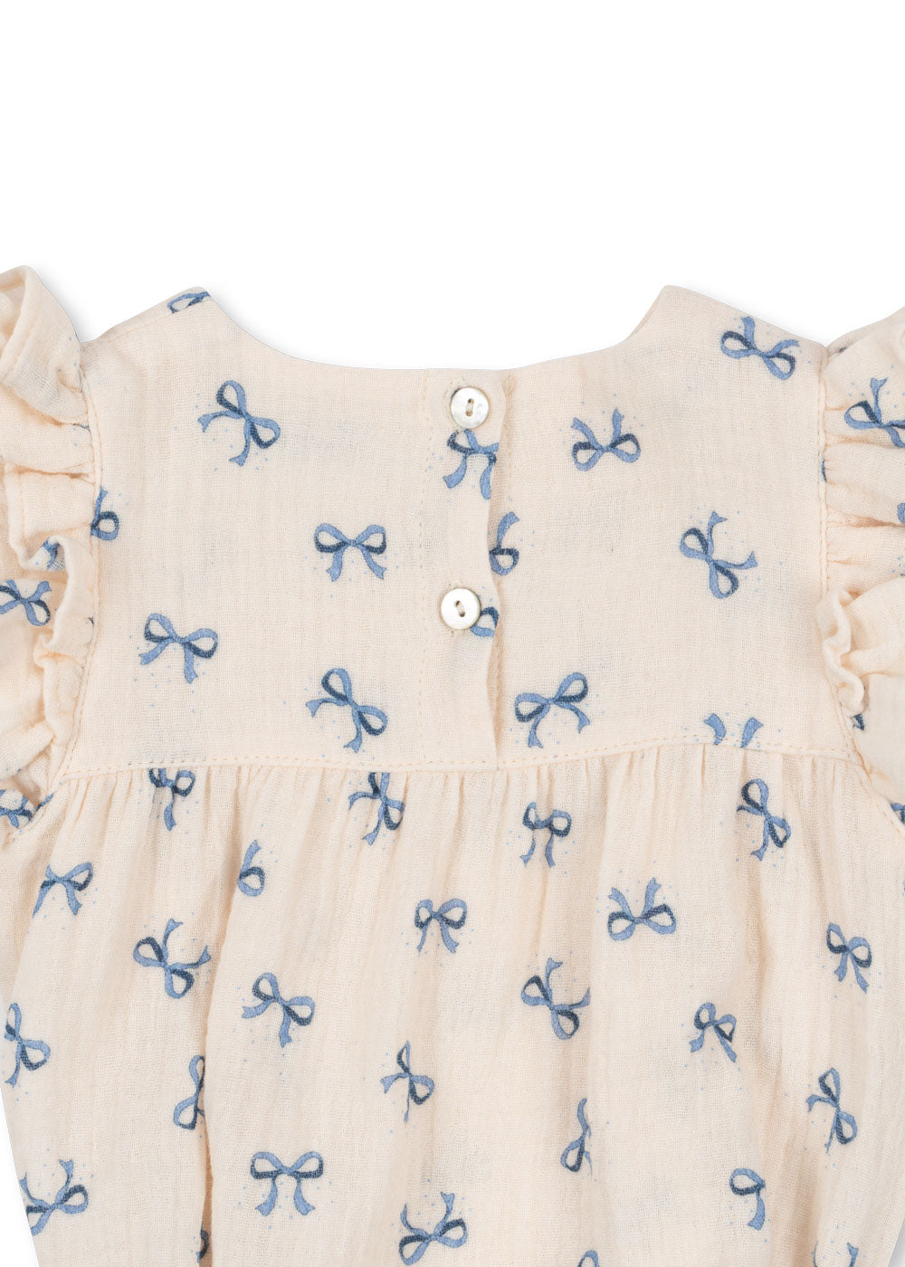 Konges Sløjd Coco Romper GOTS - Bow Bleu