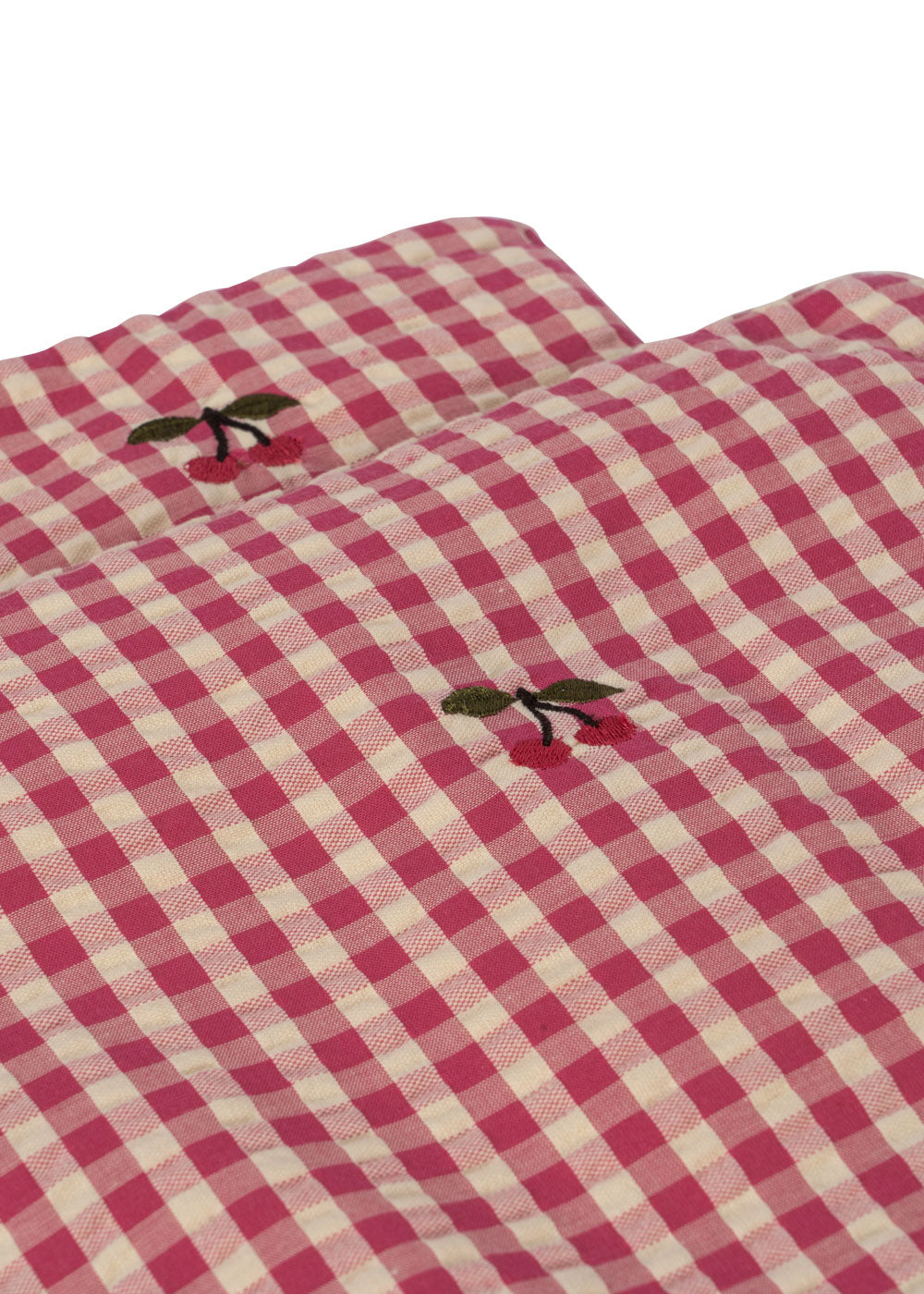 Konges Sløjd Doll Bedding - Bubblegum Check / Pre Order