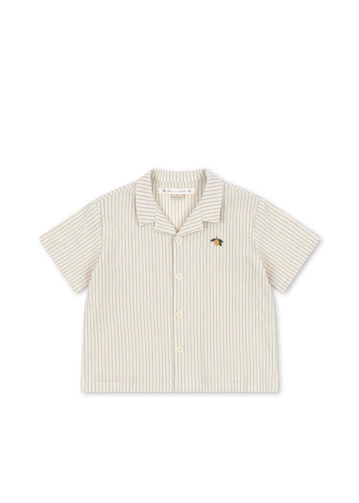 Konges Sløjd Celebration Elliot Short Sleeve Shirt - Cloud Stripe