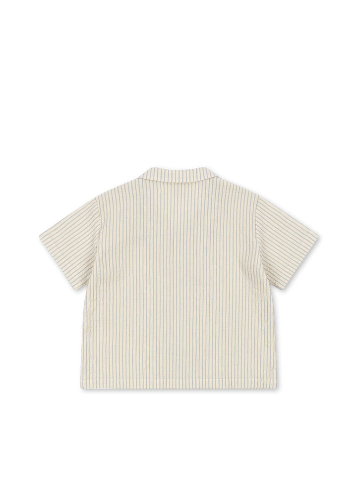 Konges Sløjd Celebration Elliot Short Sleeve Shirt - Cloud Stripe