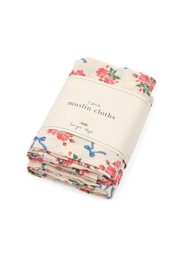 Konges Sløjd 3 Pack Muslin Cloth GOTS - Bella Rosita