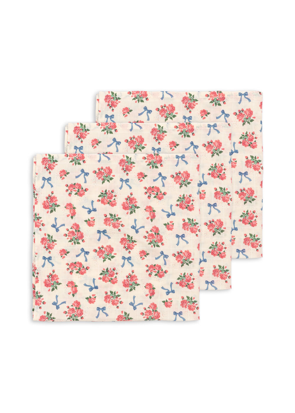 Konges Sløjd 3 Pack Muslin Cloth GOTS - Bella Rosita