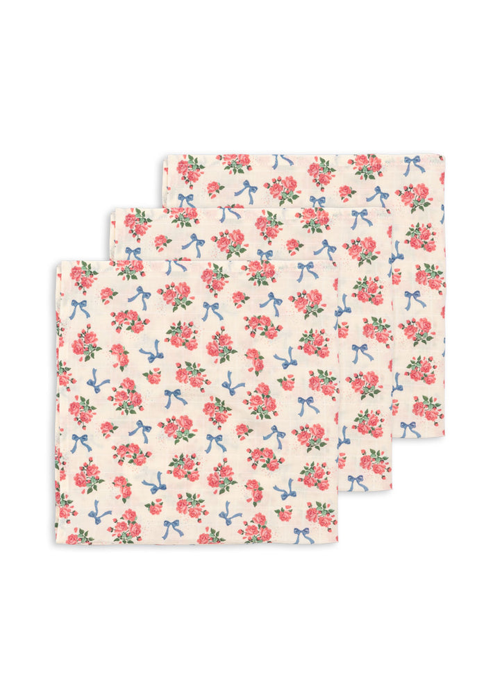 Konges Sløjd 3 Pack Muslin Cloth GOTS - Bella Rosita