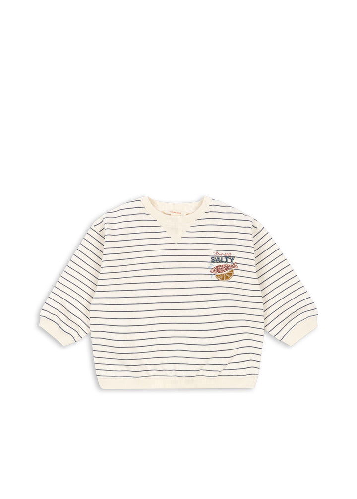 Konges Sløjd Amio Sweatshirt - Captains Blue / Antique White