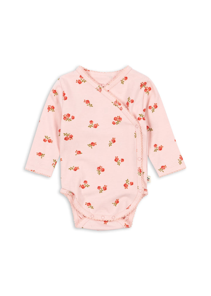 Konges Sløjd Basic Long Sleeve Newborn Body GOTS - Rosa Pink
