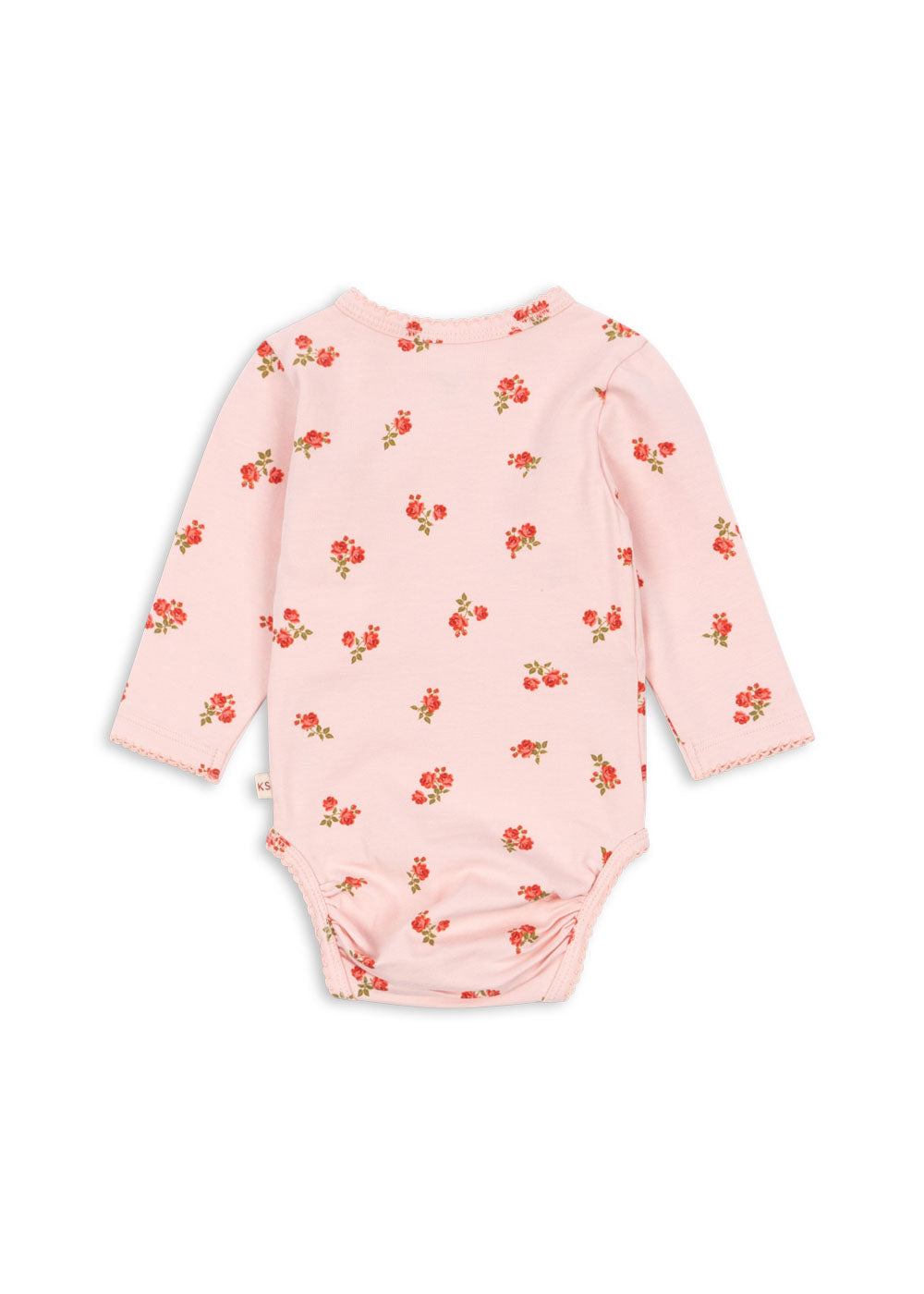 Konges Sløjd Basic Long Sleeve Newborn Body GOTS - Rosa Pink