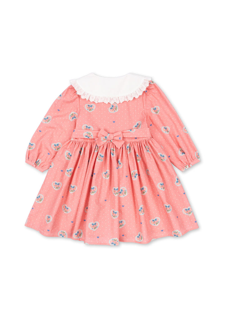 Konges Sløjd Coeur Collar Dress GOTS - Cher Coeur Rose