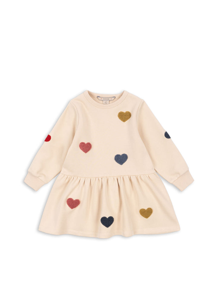 Konges Sløjd Lou Terry Sweat Dress - Multi Heart