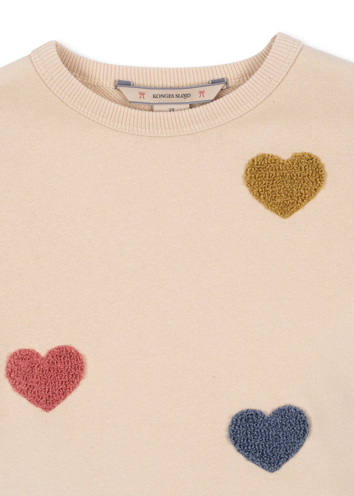Konges Sløjd Lou Terry Sweat Dress - Multi Heart