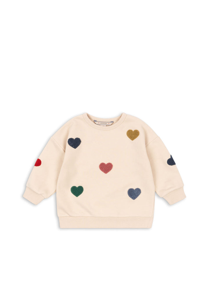 Konges Sløjd Lou Terry Sweatshirt - Multi Heart