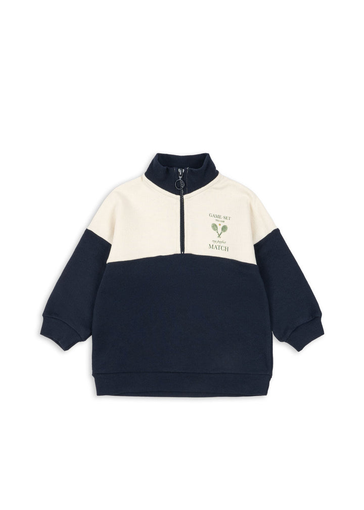 Konges Sløjd Loupy Lou Half Zip Sweat - Total Eclipse