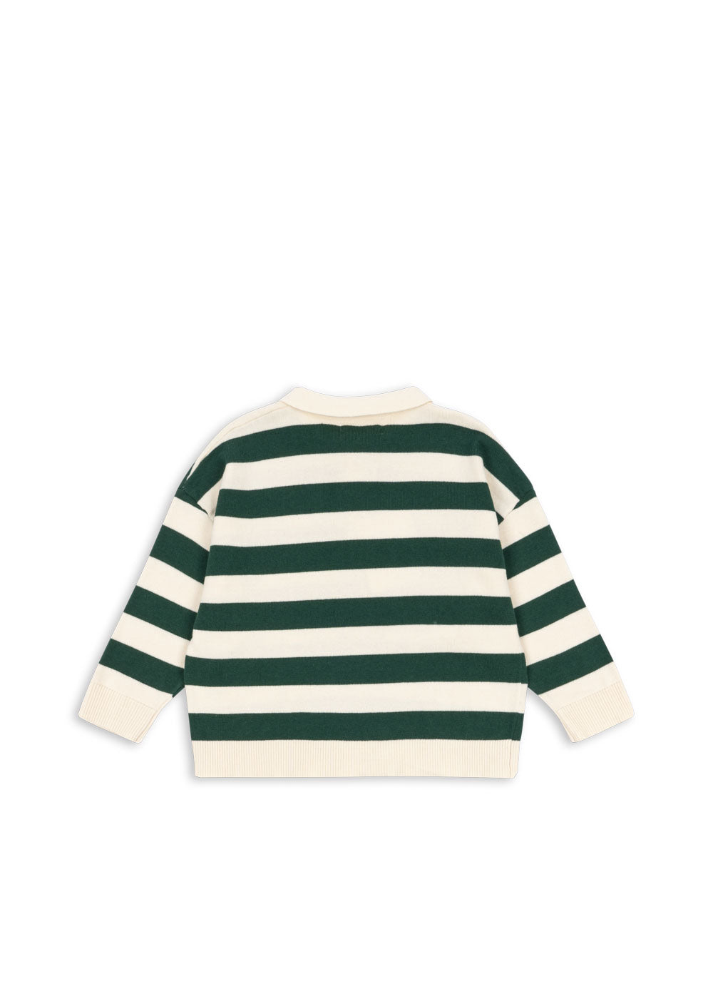Konges Sløjd Manis Knit Polo - Pine Grove Stripe