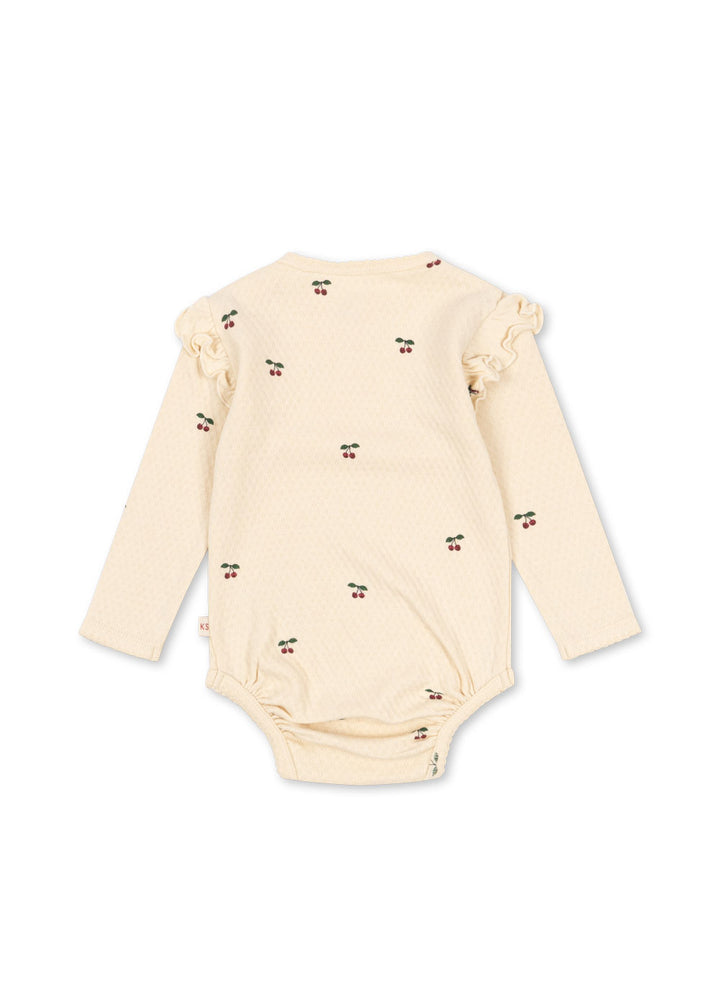 Konges Sløjd Sui Frill Body GOTS - Cherry