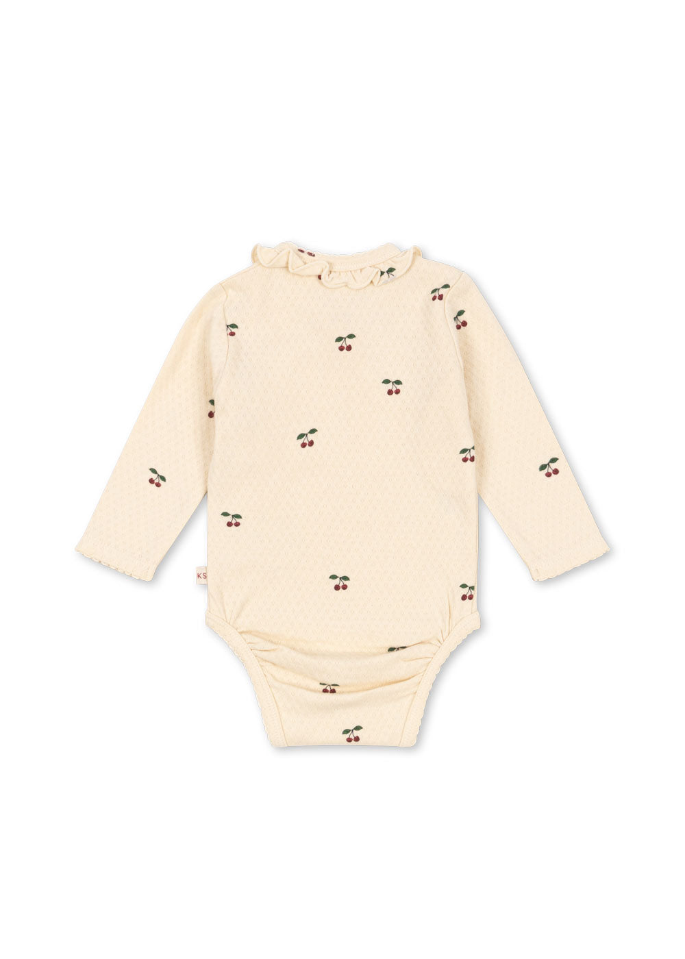 Konges Sløjd Sui Newborn Frill Body GOTS - Cherry