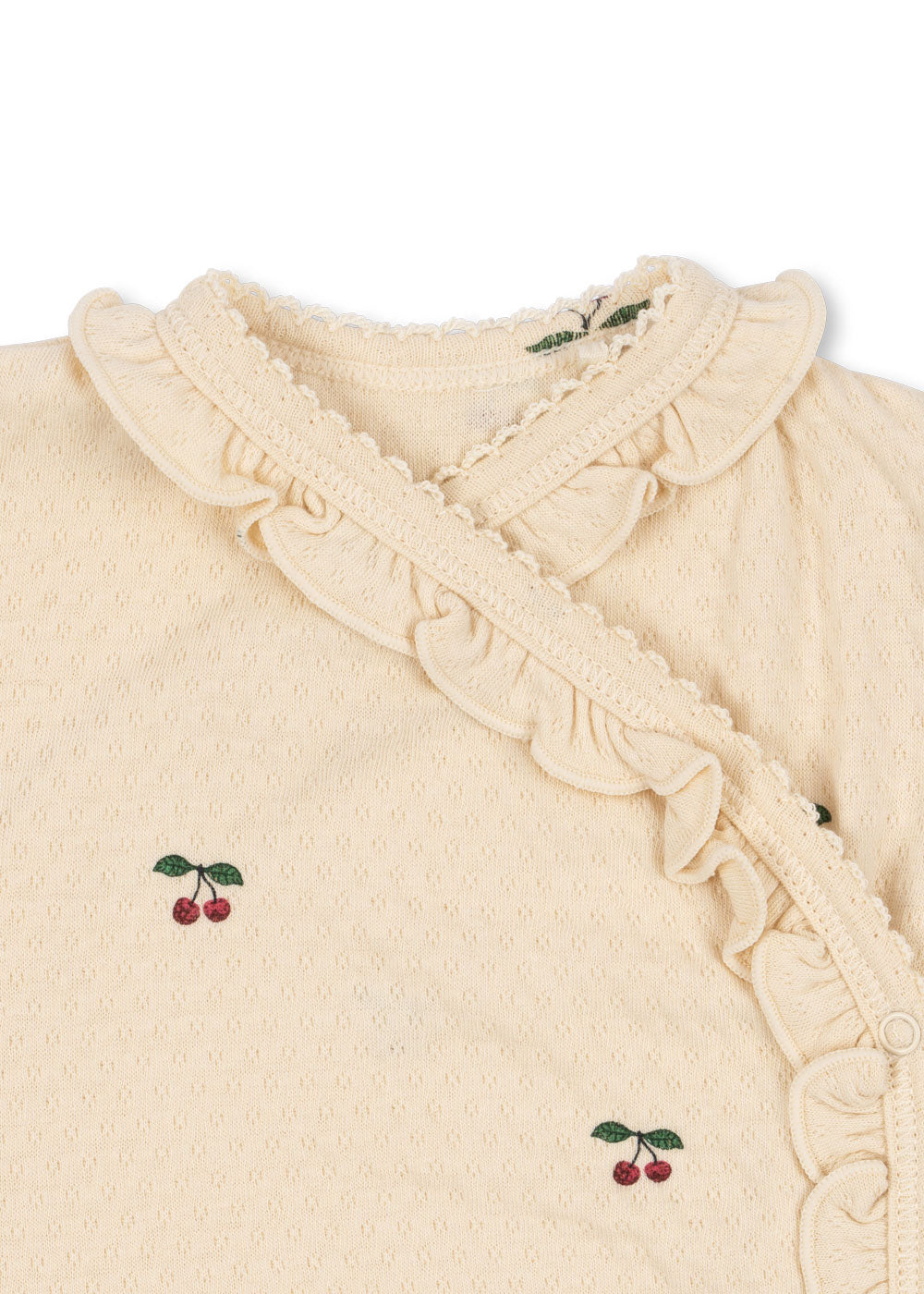 Konges Sløjd Sui Newborn Frill Body GOTS - Cherry