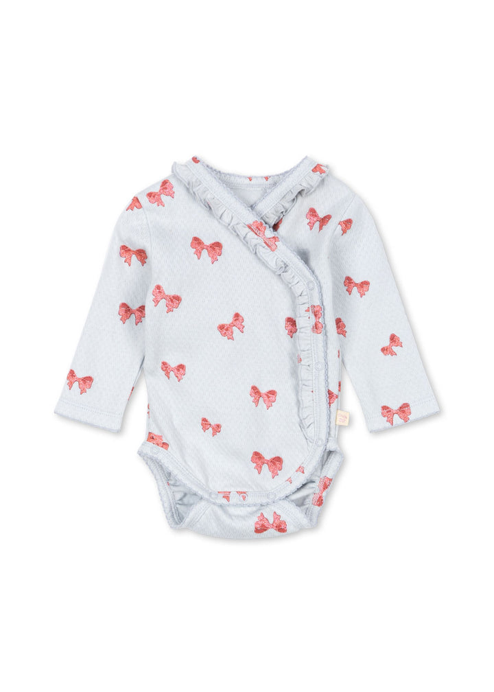 Konges Sløjd Sui Newborn Frill Body GOTS - Rosia Blue Bow