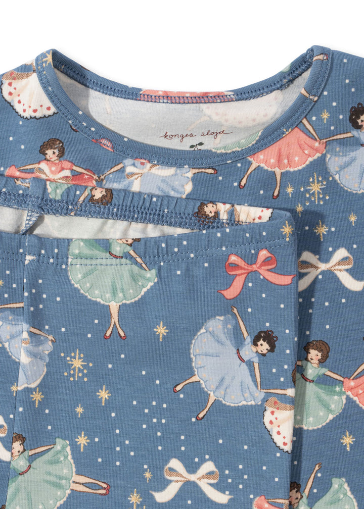 Konges Sløjd Christmas Pyjama Set - Snow Bow Ballerina / Pre Order