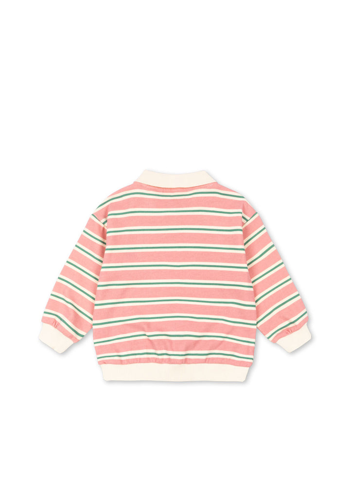 Konges Sløjd Spotty LS Polo GOTS - Blush Bound Stripe / Coming Soon