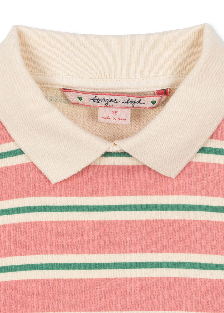 Konges Sløjd Spotty LS Polo GOTS - Blush Bound Stripe / Coming Soon