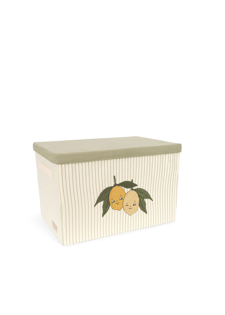 Konges Sløjd Big Storage Basket - Lemon Stripe / Pre Order