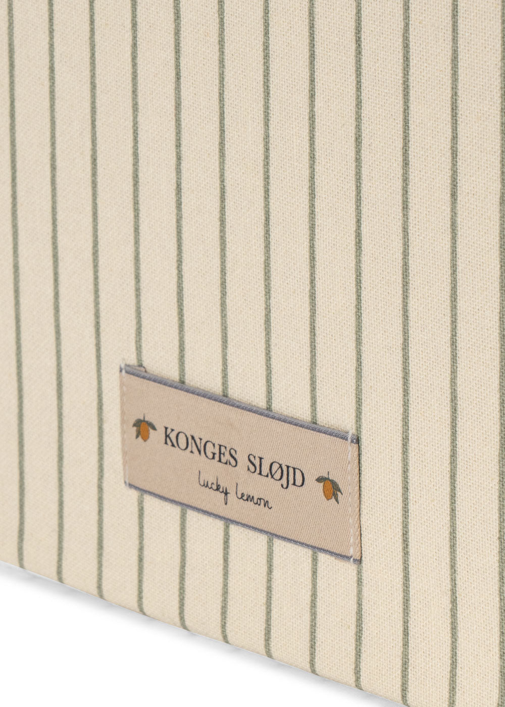 Konges Sløjd Big Storage Basket - Lemon Stripe / Pre Order