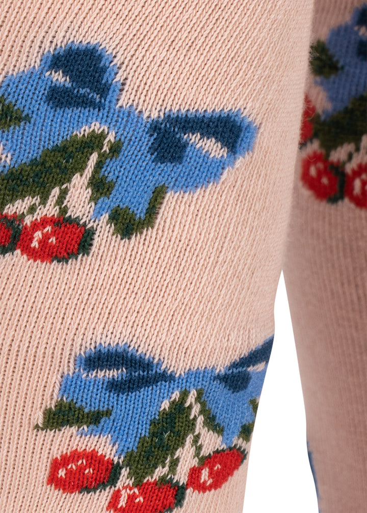 Konges Sløjd 2 Pack Tights - Flower & Cherry Jacquard