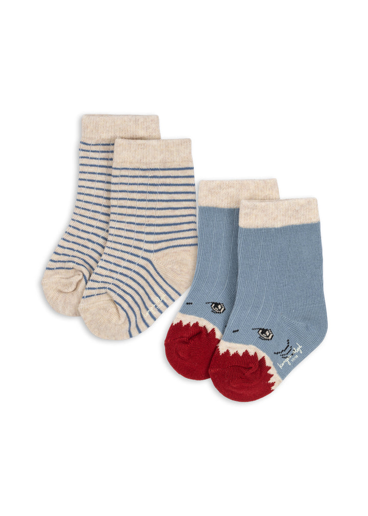 Konges Sløjd 2 Pack Socks - Shark