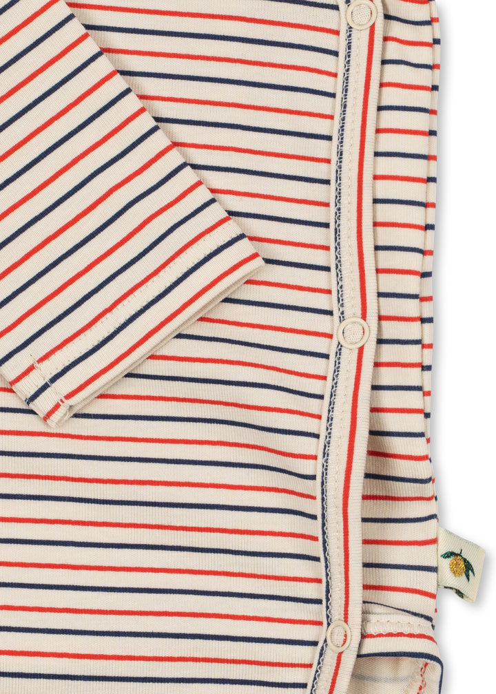 Konges Sløjd LS Newborn Bodysuit - Stripe Tricolore Petit